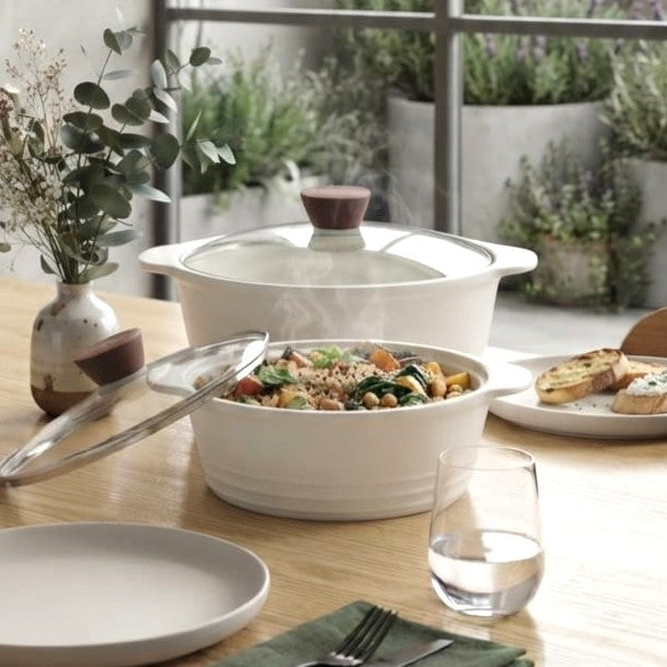 Ceramic Casserole with Glass Lid