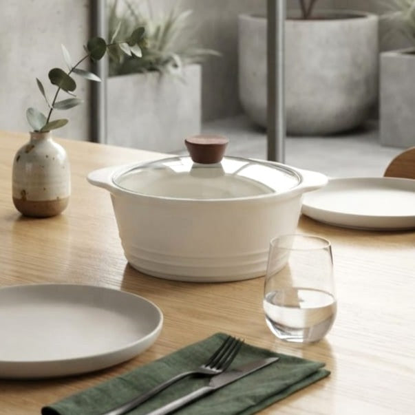 Ceramic Casserole with Glass Lid