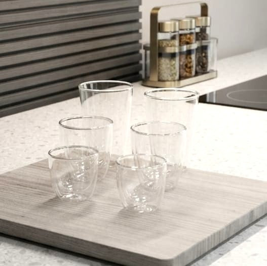 Double Wall Glass Set of 6