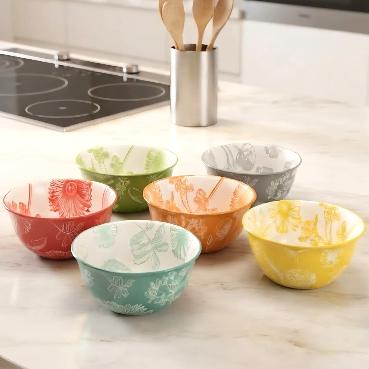 Porcelain Bowls Set of 8