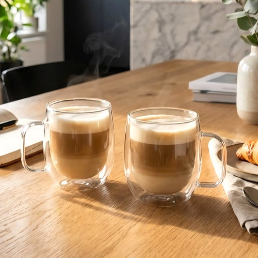 350ml Double Wall Mugs Pack of 2