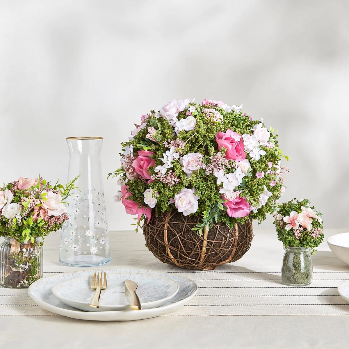 Artificial Plant in Glass Pot