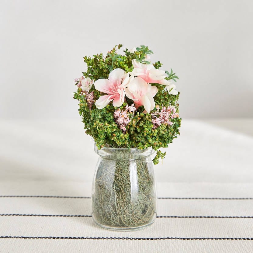 Artificial Plant in Glass Pot