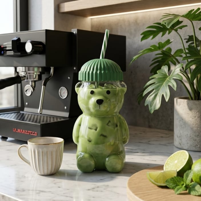 590ml Bear Glass