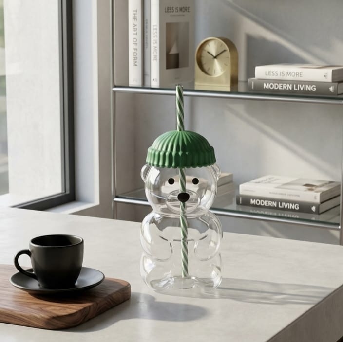 590ml Bear Glass