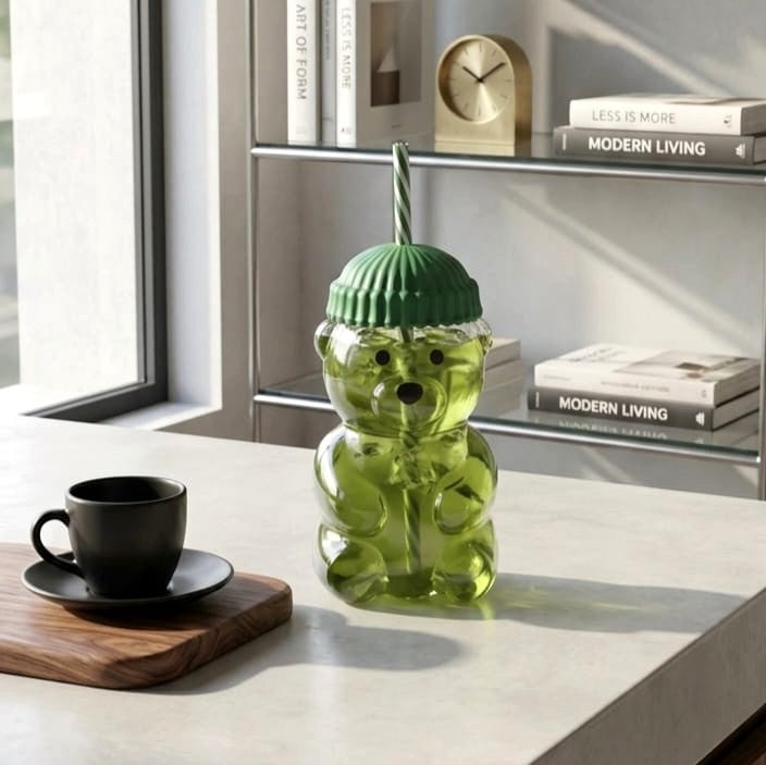 590ml Bear Glass