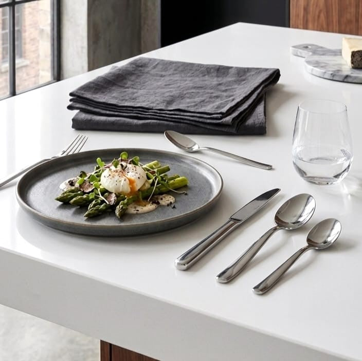 24-Pc Cutlery Set Silver