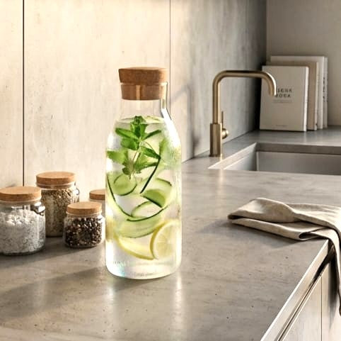 Glass Carafe with Lid 600ml