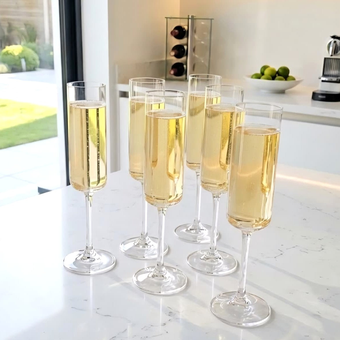 173ml Flute Glass Set of 6