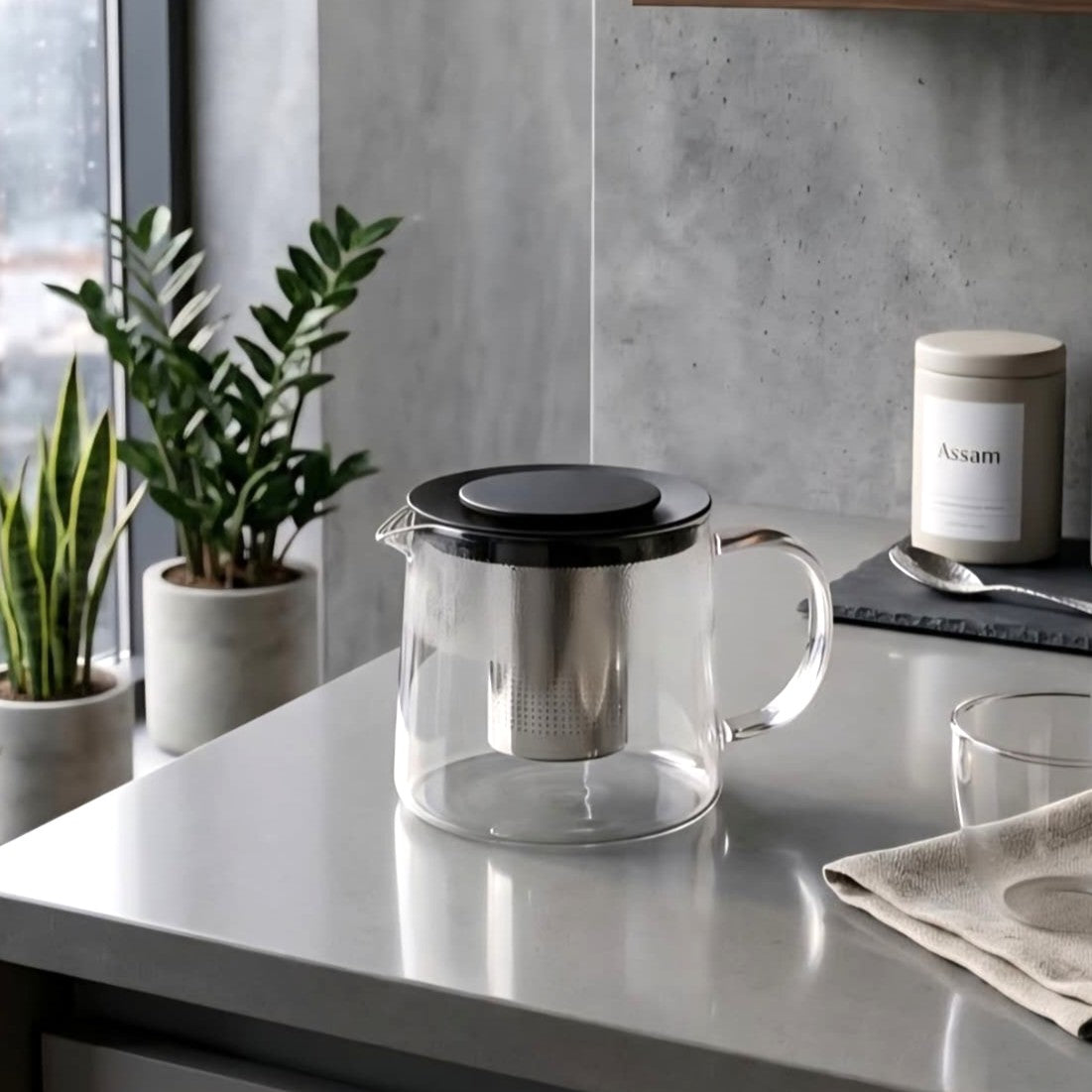 1L Glass Tea Pot