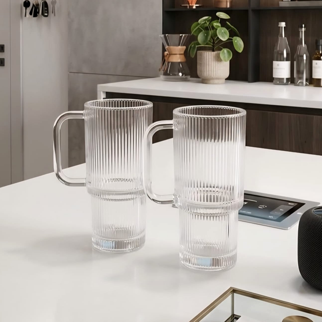 Lined Glass Tumbler Pack of 2