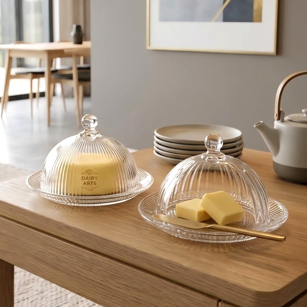 Glass Platter With Lid