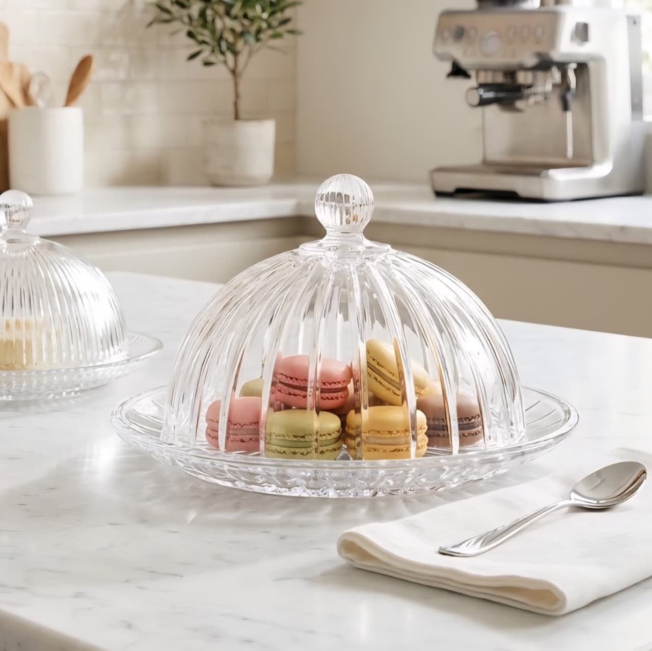 Glass Platter With Lid