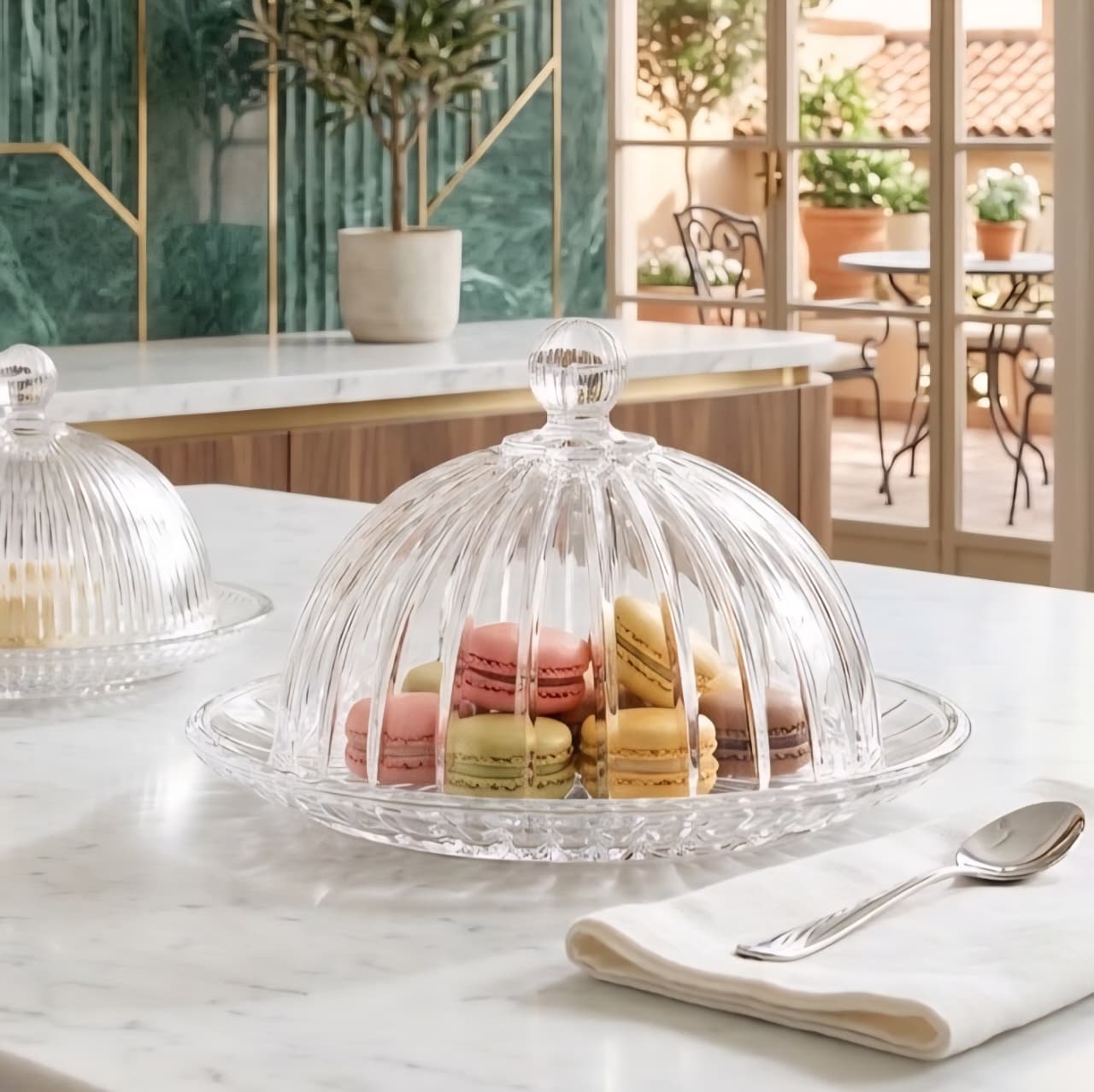Glass Platter With Lid