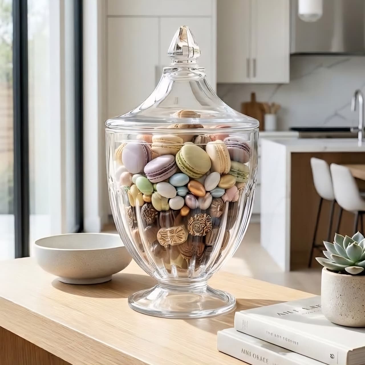 Display Glass Jar with Lid