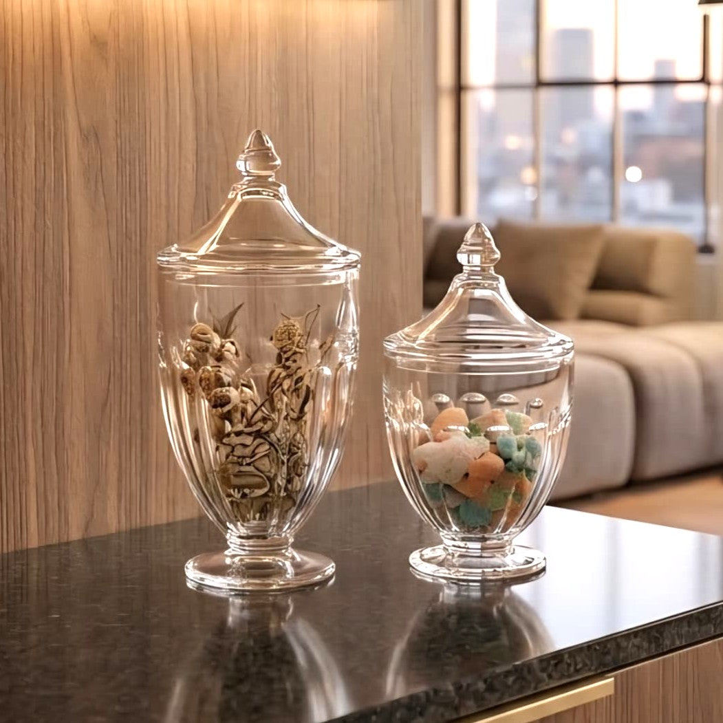 Display Glass Jar with Lid