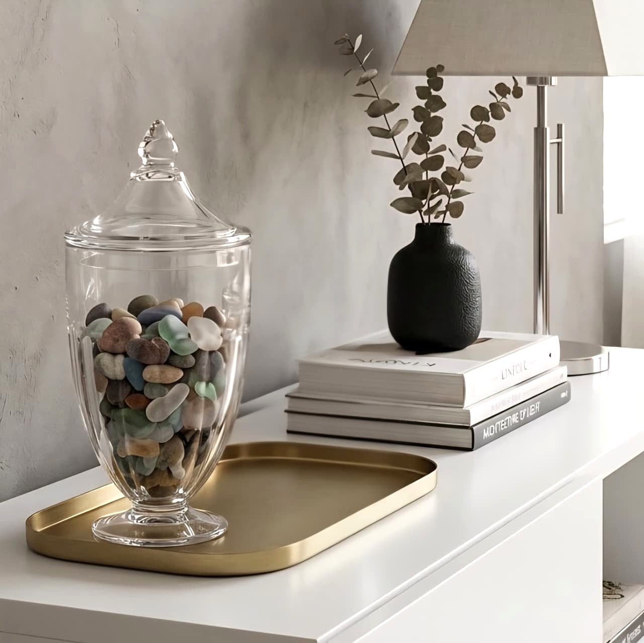 Display Glass Jar with Lid
