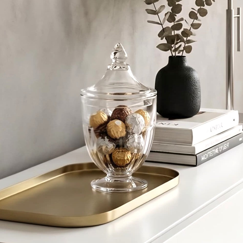 Display Glass Jar with Lid