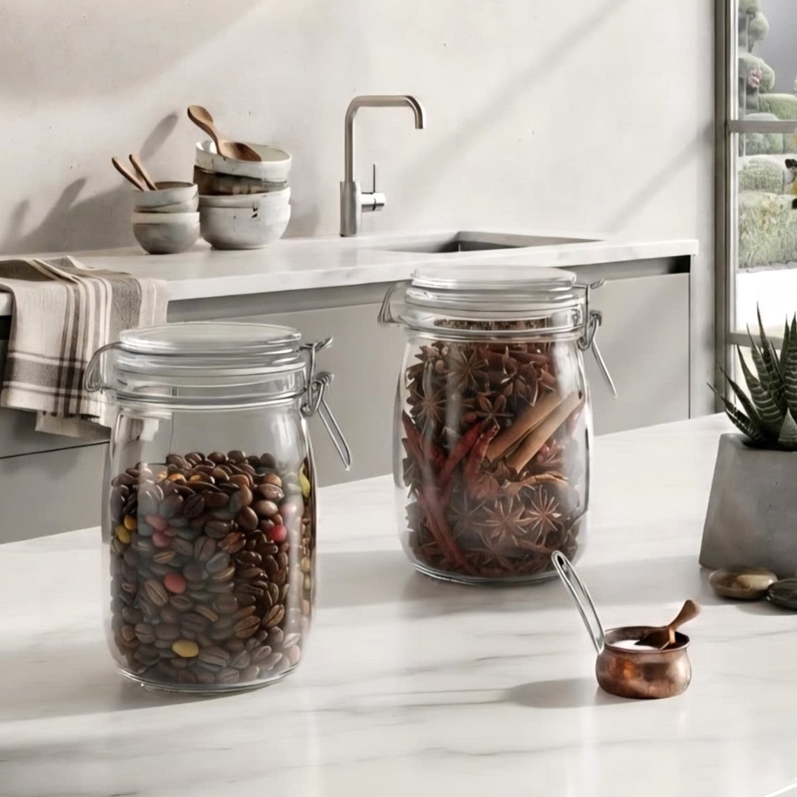 Airtight Glass Jar