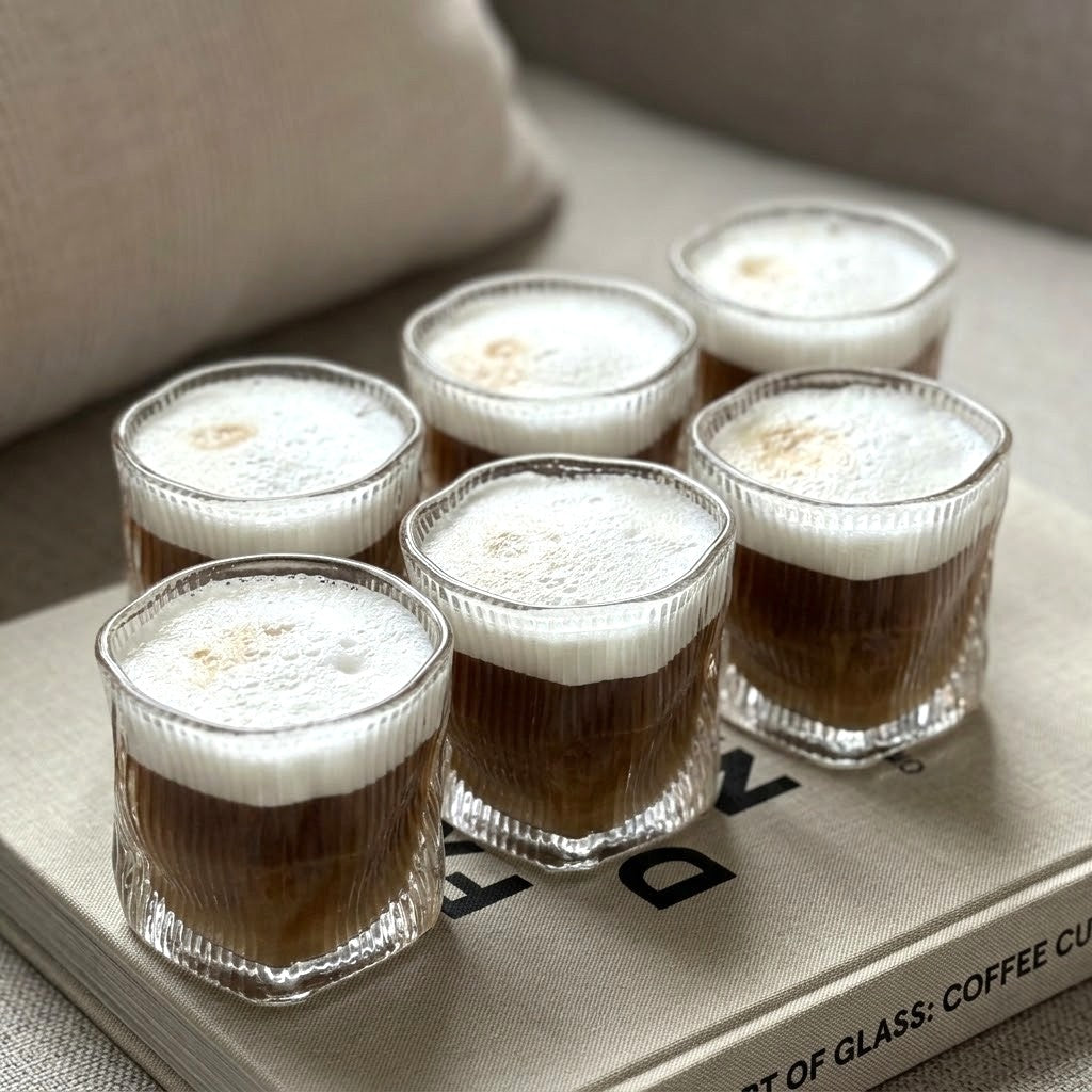 235ml Crushed Glass Set of 6