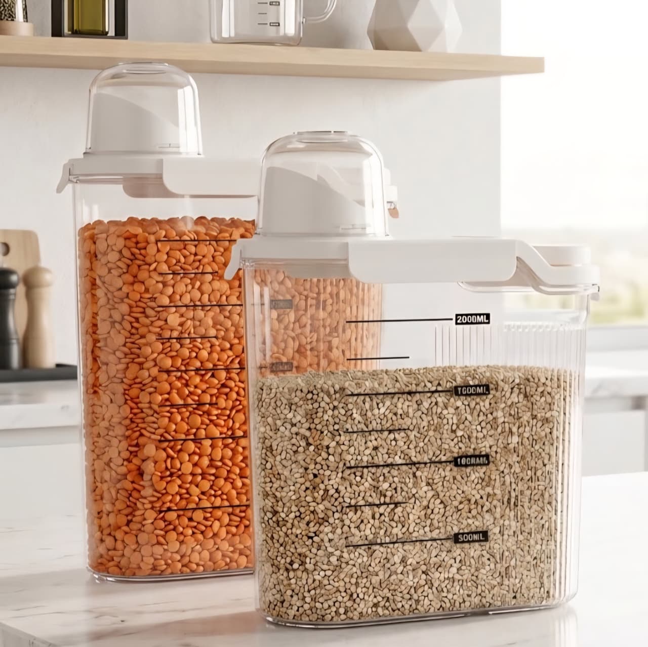Acrylic Food Storage & Pour Jar