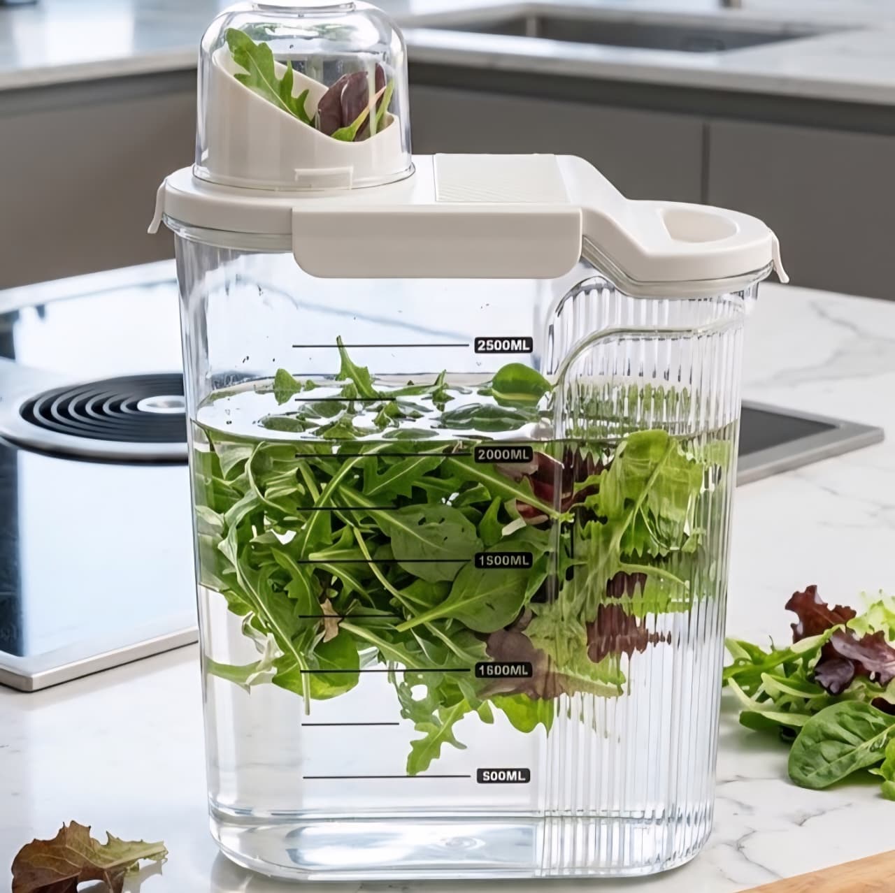 Acrylic Food Storage & Pour Jar