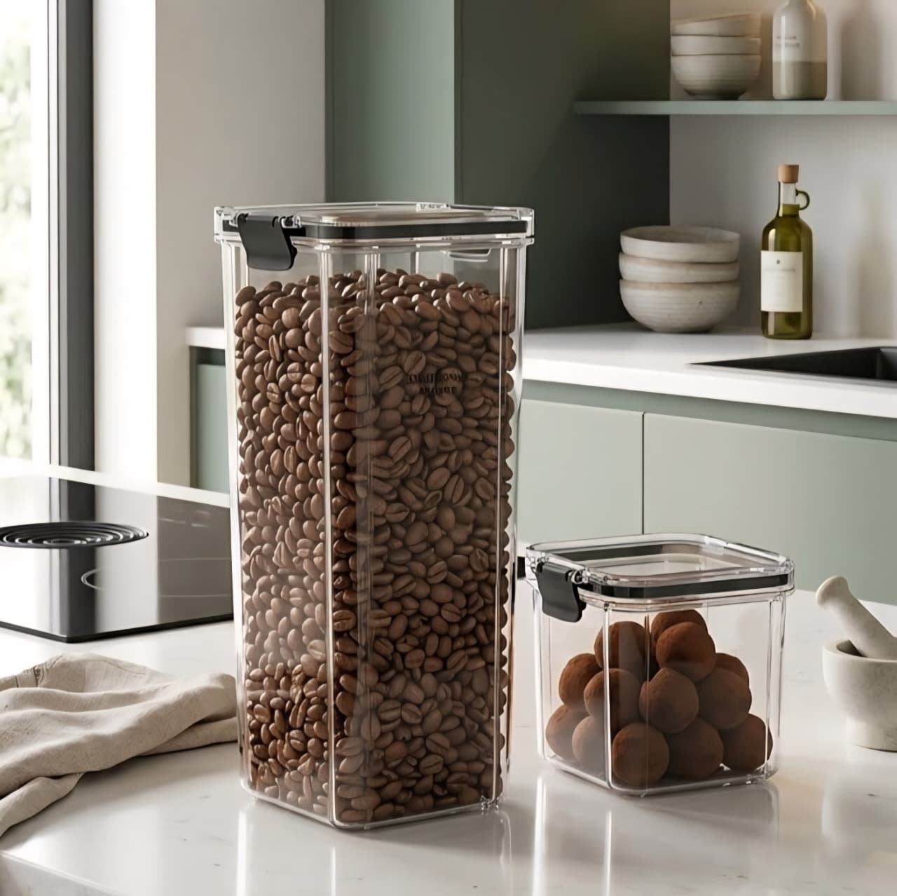 Airtight Plastic Storage Jar