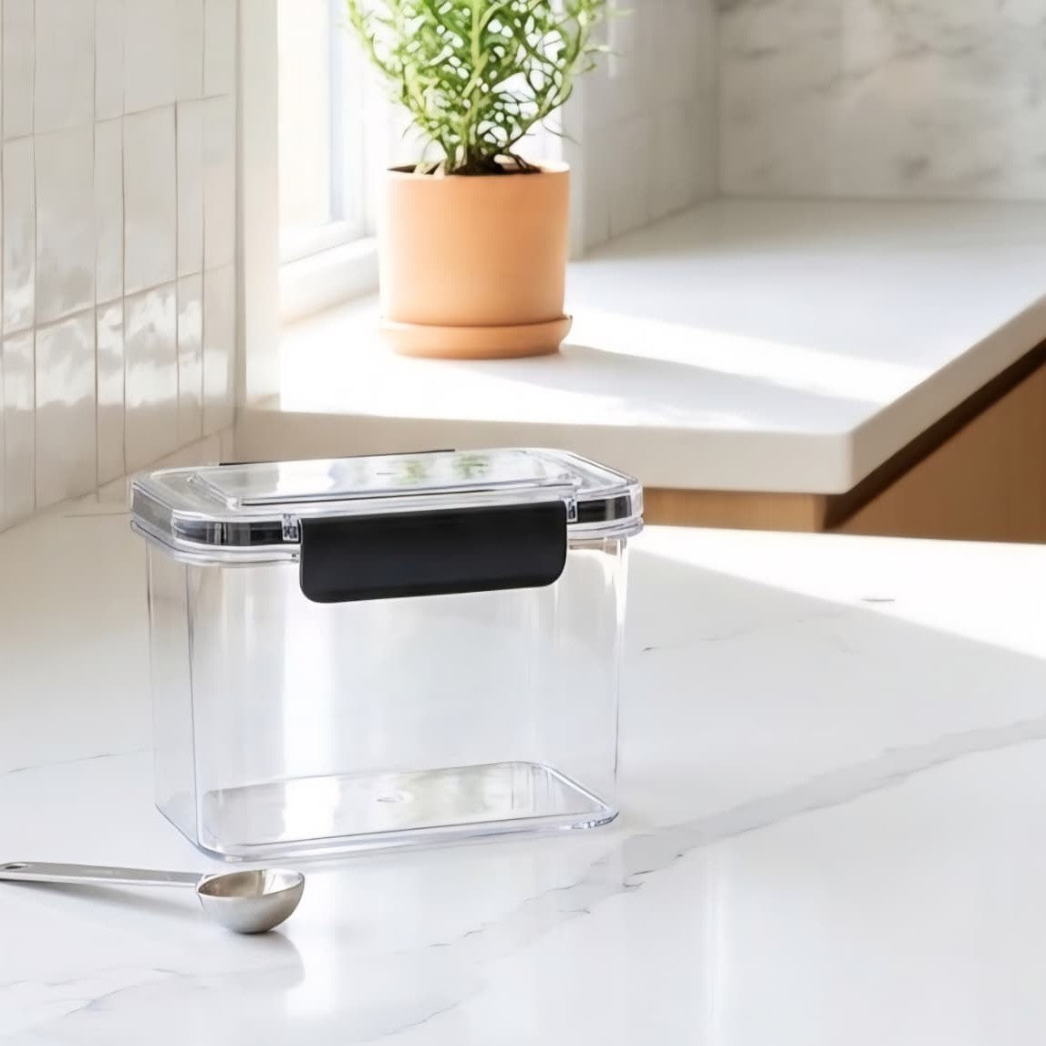 Airtight Plastic Storage Jar