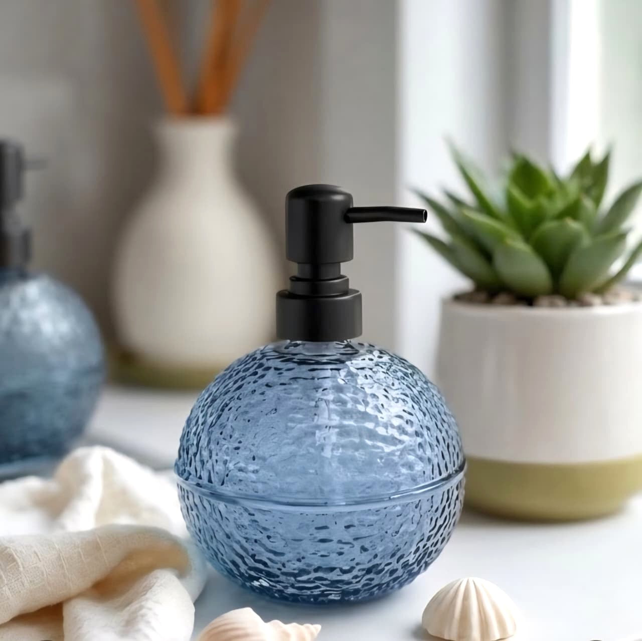 Crushed Glass Soap Dispenser