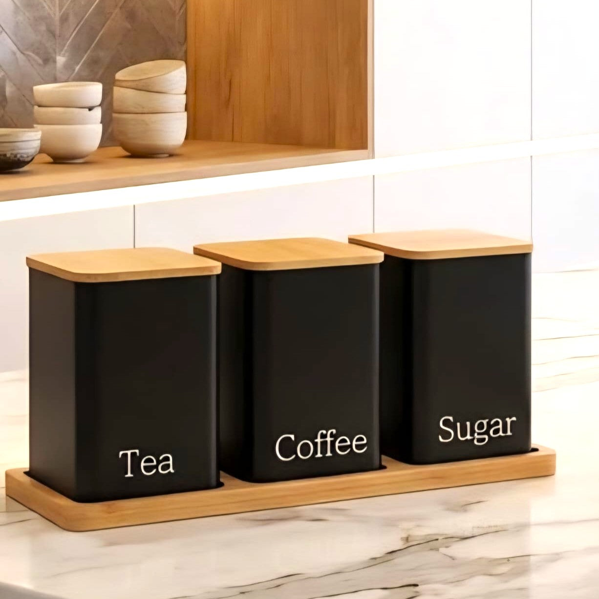 Tea | Coffee | Sugar Jar Set