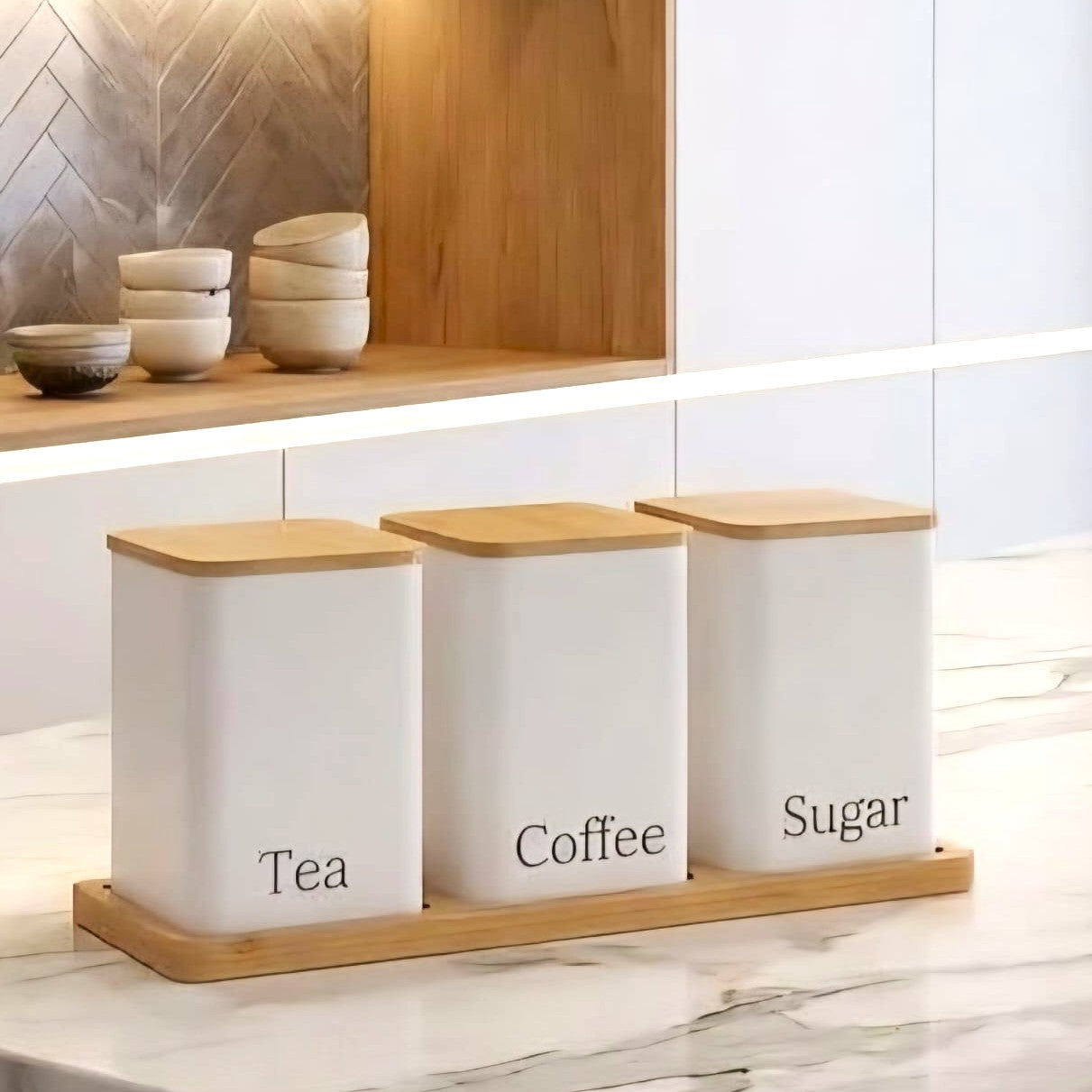 Tea | Coffee | Sugar Jar Set