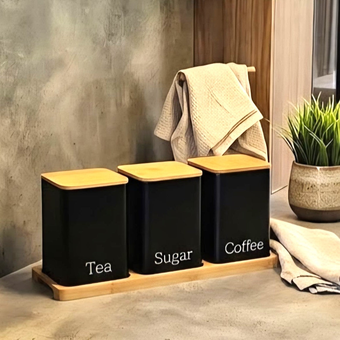 Tea | Coffee | Sugar Jar Set