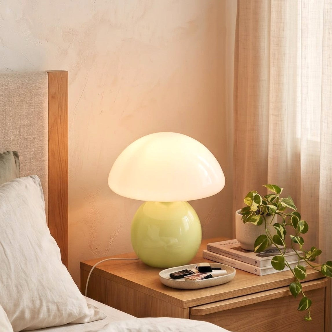 Mushroom LED Table Lamp Yellow