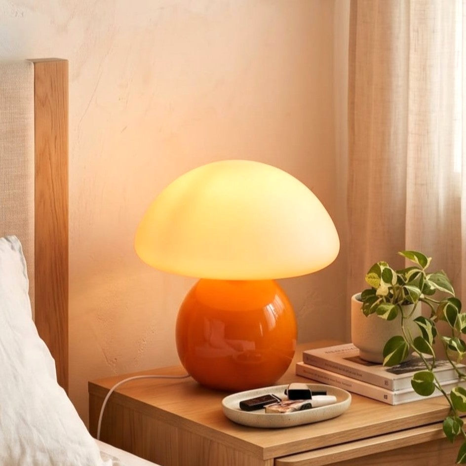 Mushroom LED Table Lamp Orange
