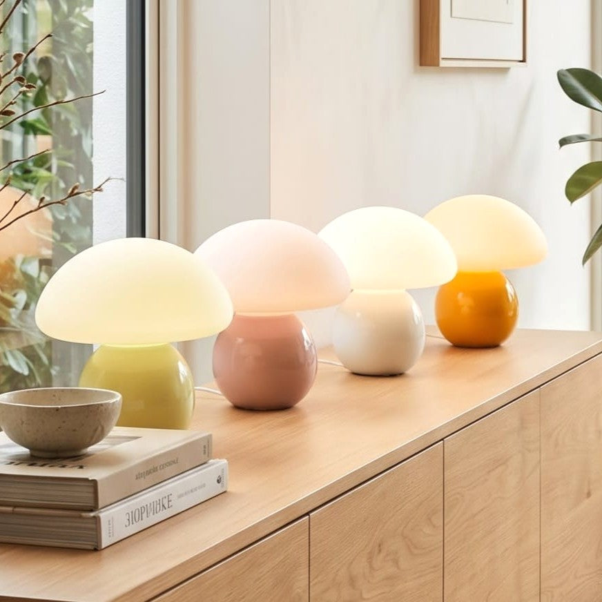 Mushroom LED Table Lamp Orange