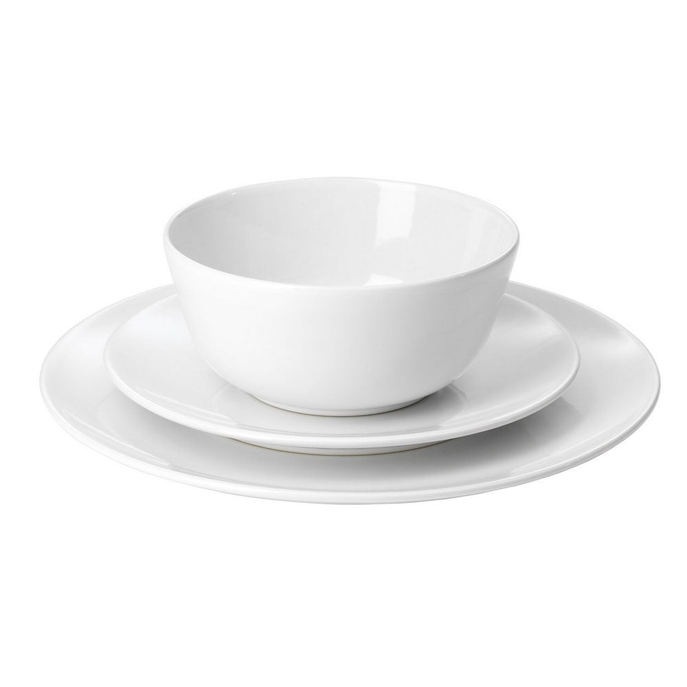 18-Pc Dinner Set White