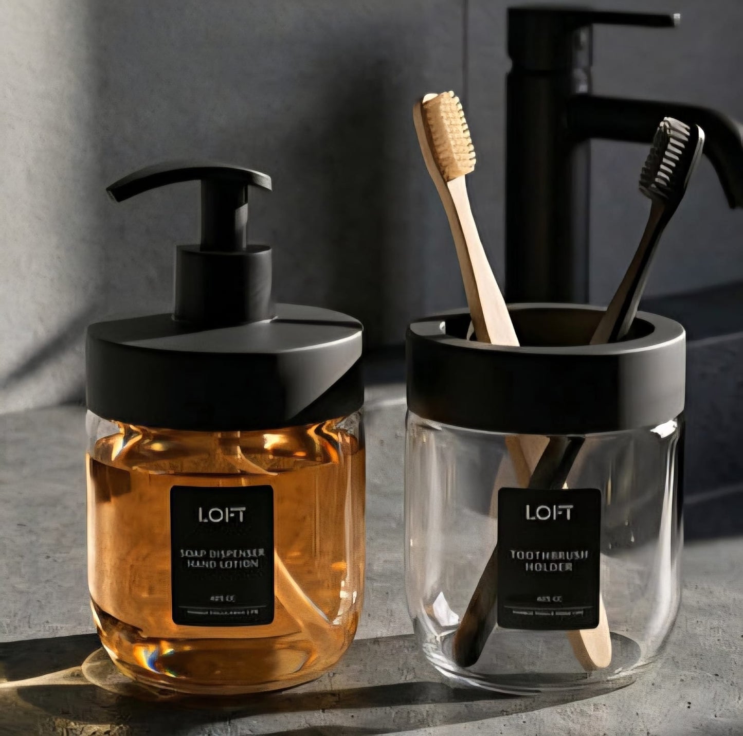 Glass Bathroom Set of 2