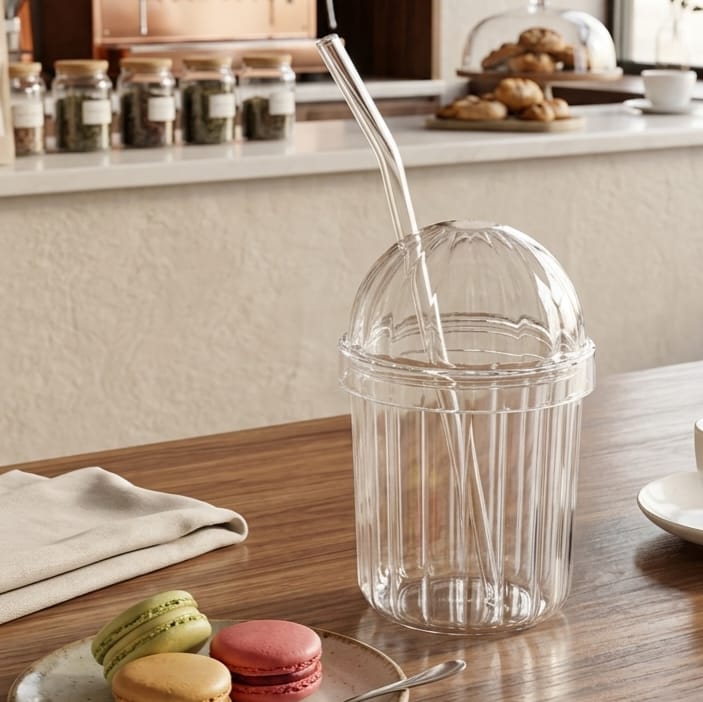 400ml Cup with Straw