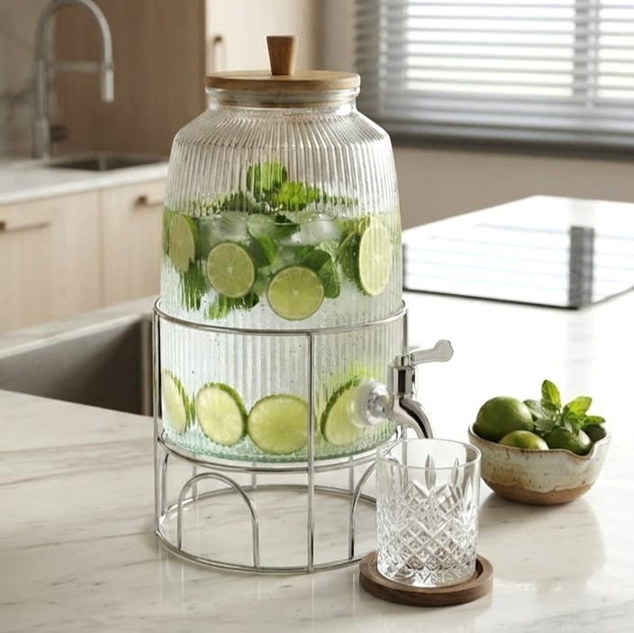 6L Glass Beverage Dispenser