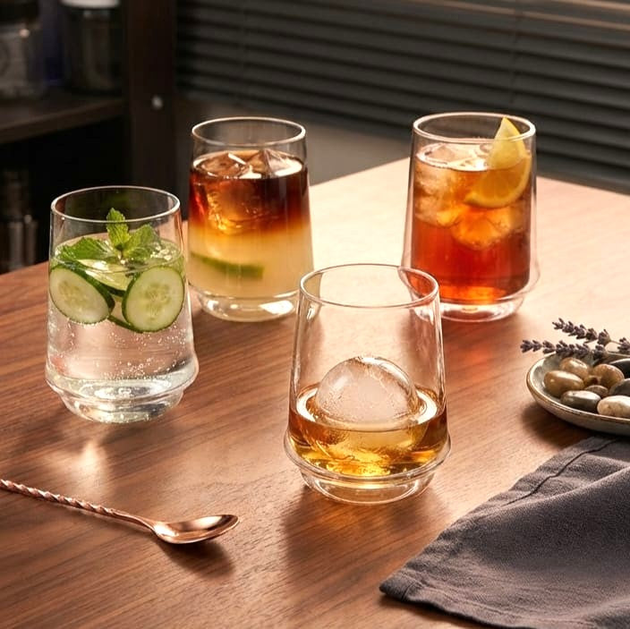 Clear Glass Set of 4