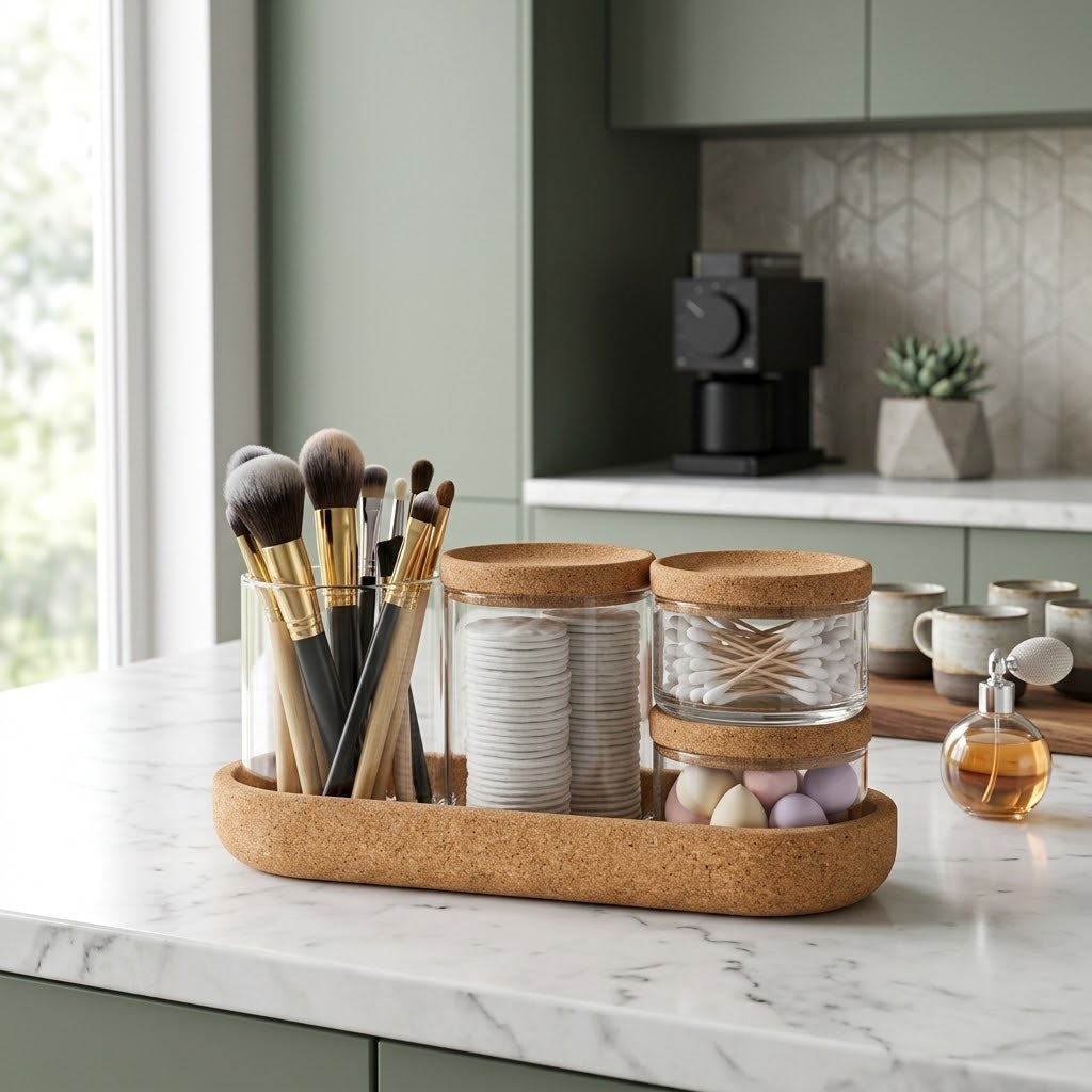 Set of 4 Jars with Platter