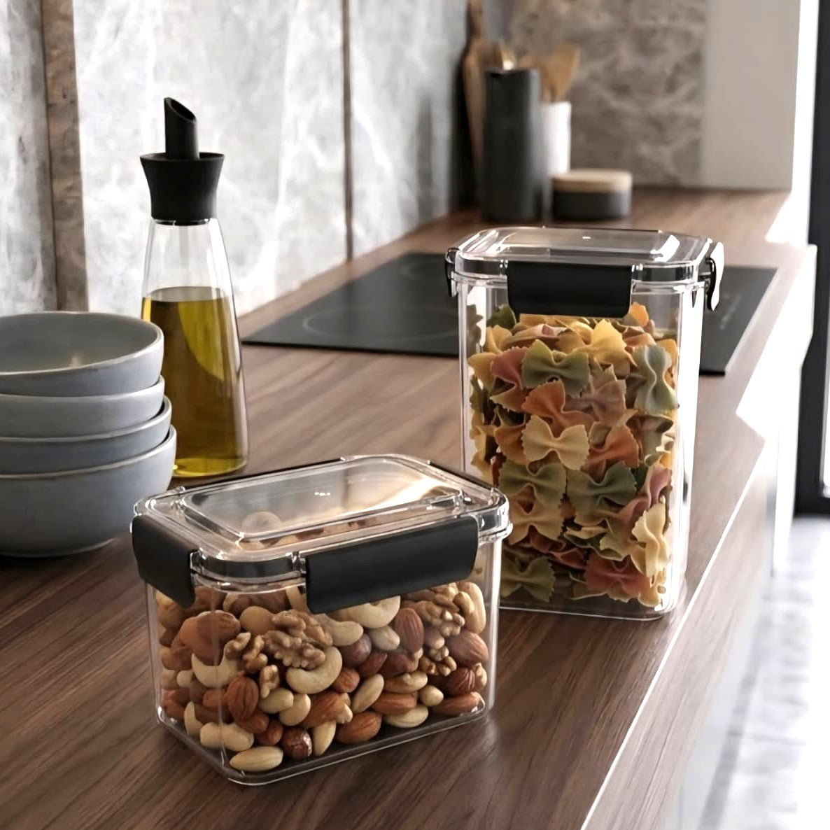 Airtight Plastic Storage Jar
