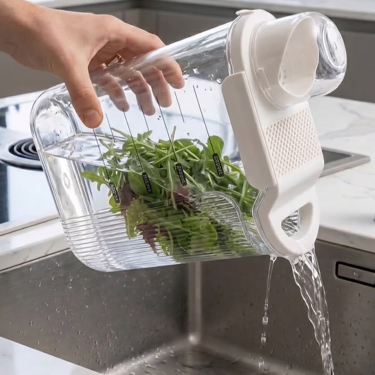 Acrylic Food Storage & Pour Jar