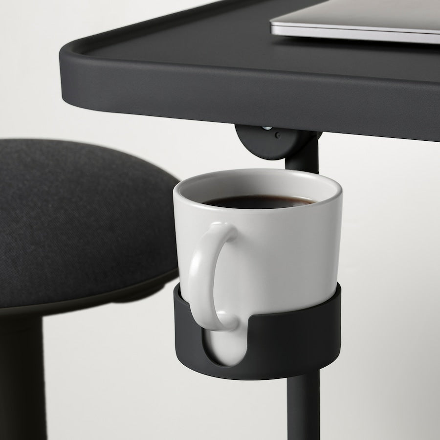 Laptop Stand with Cup Holder - Dark Grey