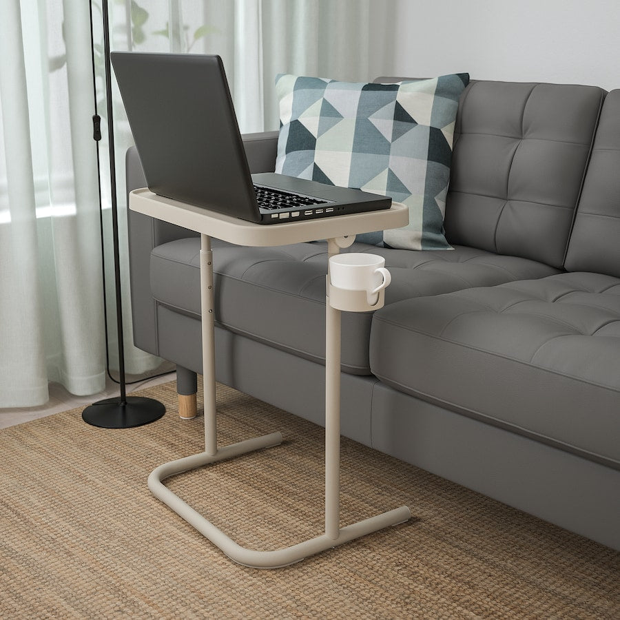 Laptop Stand with Cup Holder - Beige