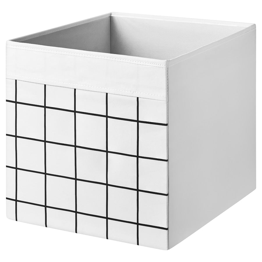 Storage Box - White Patterned