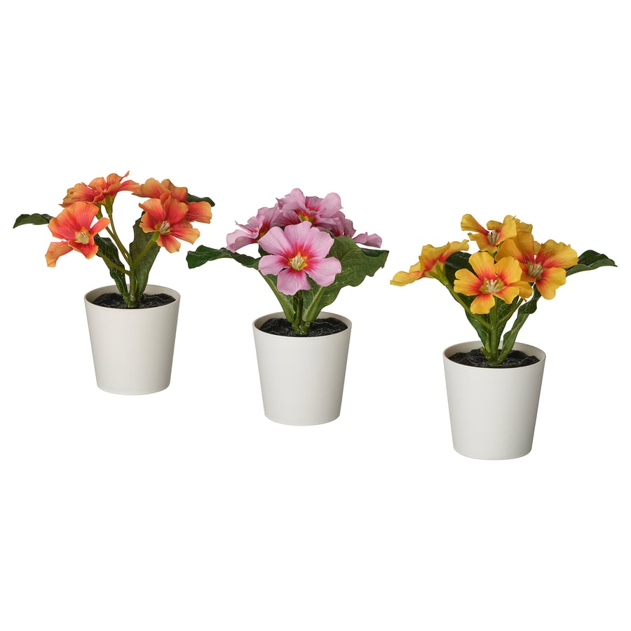 Artificial Plant Primrose Pack of 3