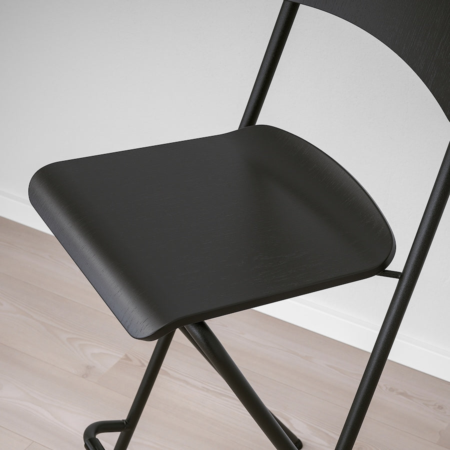 Foldable Bar Stool Black