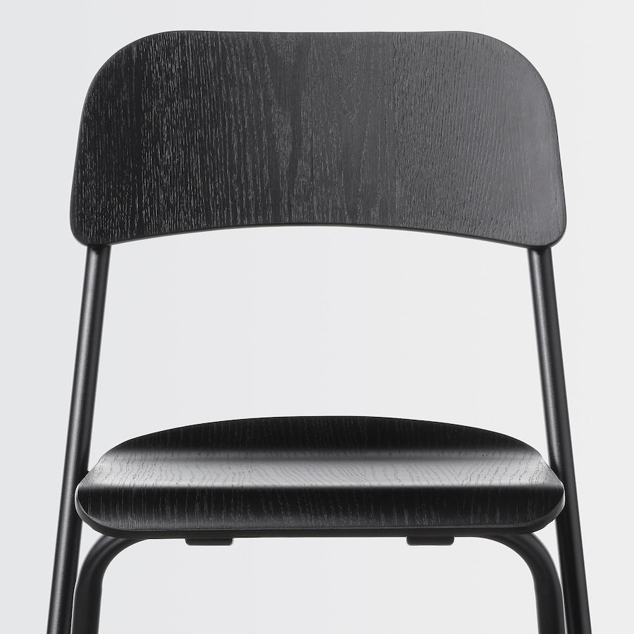 Foldable Bar Stool Black