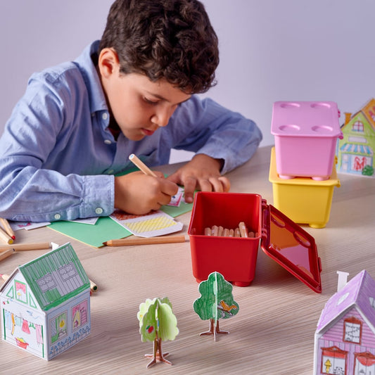 Set of 3 Boxes with Lid